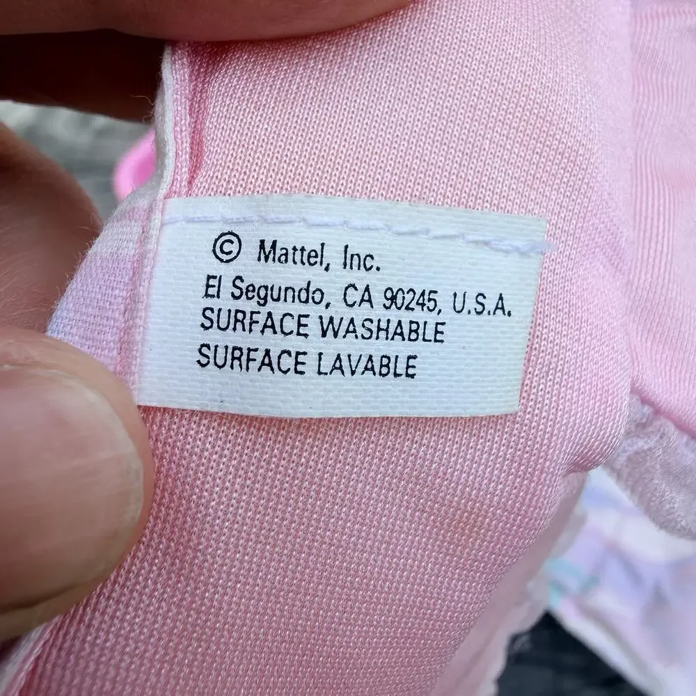Vintage 1980s Barbie Doll Bed and Bedding Set 5 Pc Mattel Pink Floral